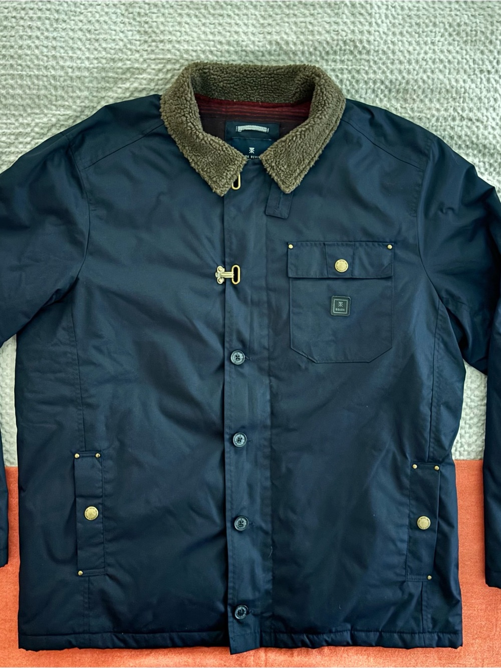 Roark Revival Axeman Jacket Size XL Navy Blue